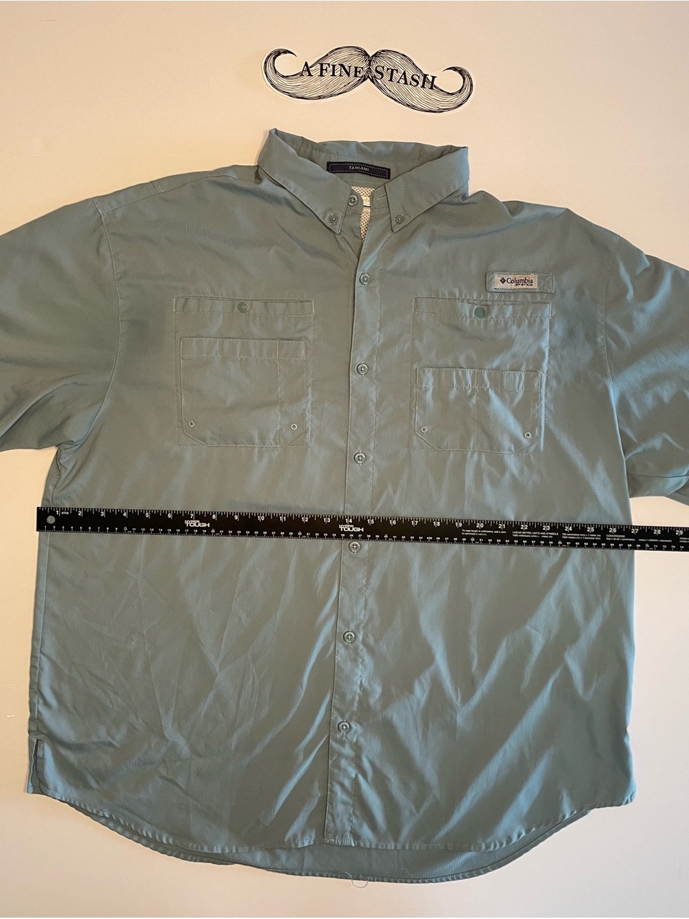 Columbia PFG Tamiami II Shirt XXL Slate Blue Short Sleeve Fishing Shirt FM7266